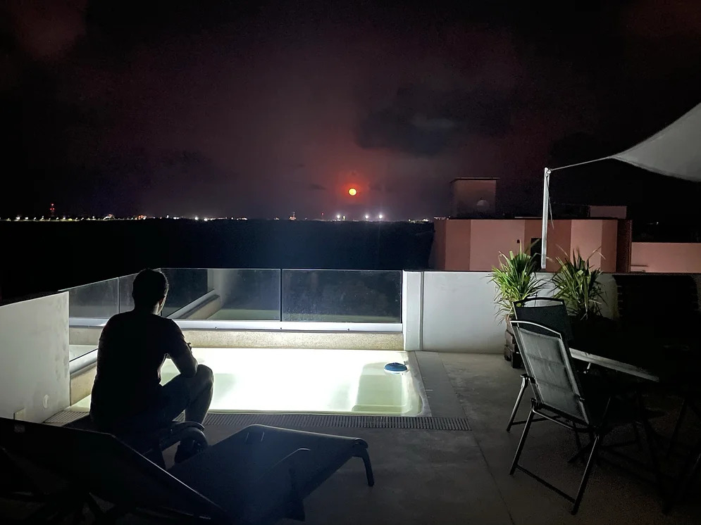 rooftop night view